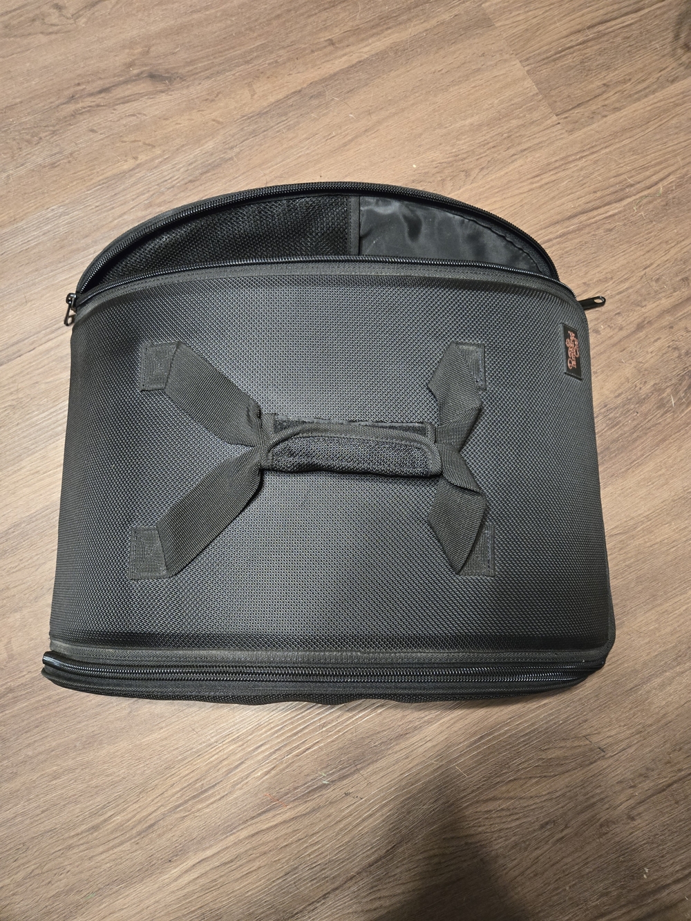 The Pampered Chef Black Serveware Travel Case And Serving Wares.